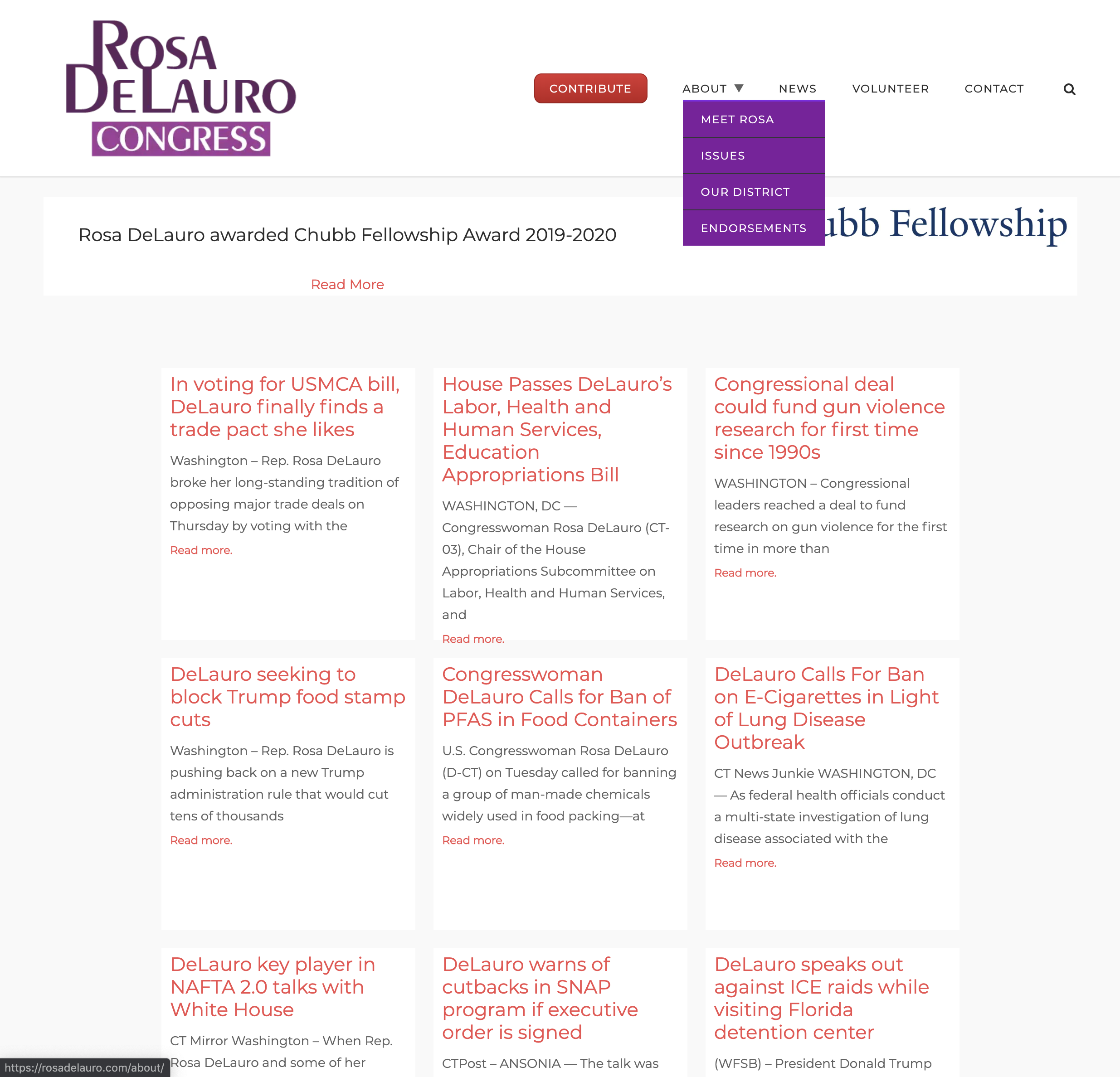 Rosa DeLauro — News